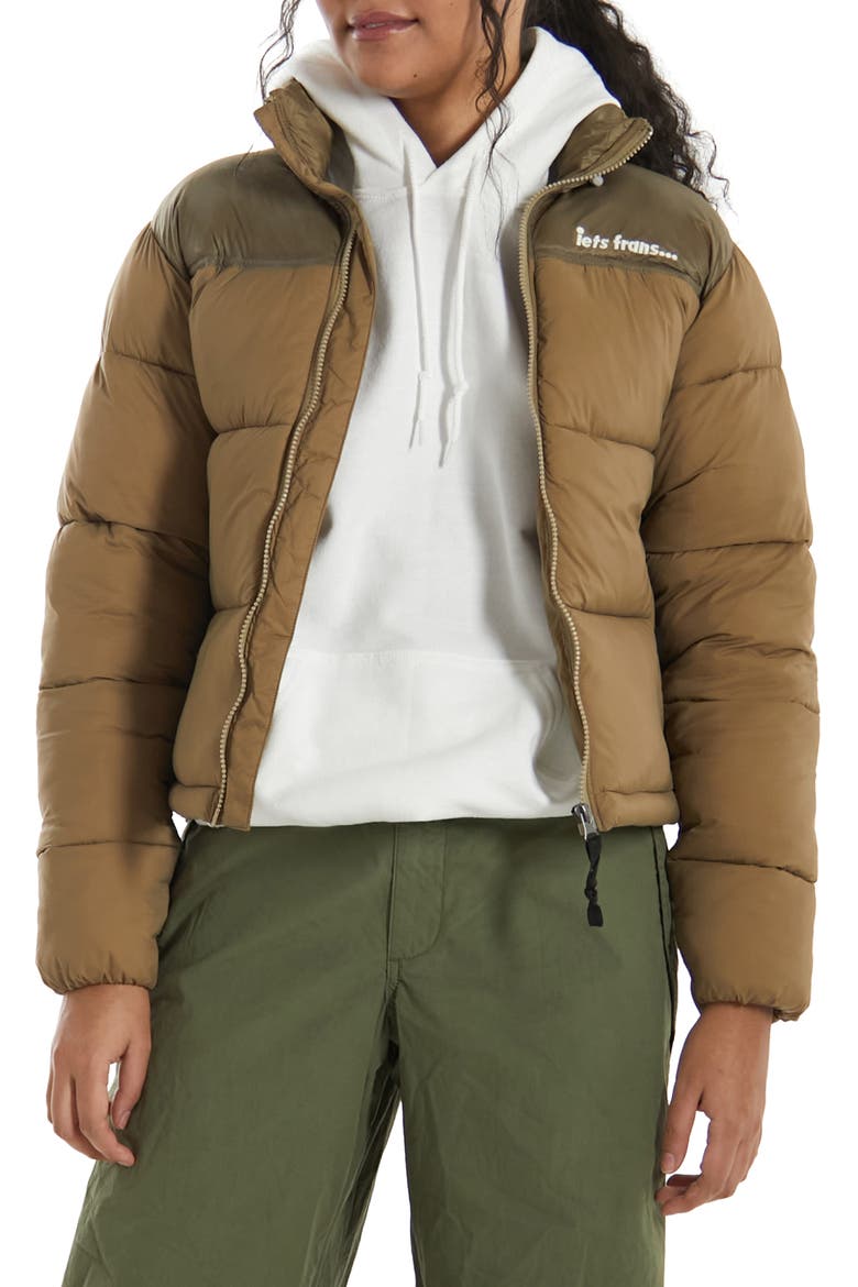 Technical Puffer Jacket, Main, color, TAN