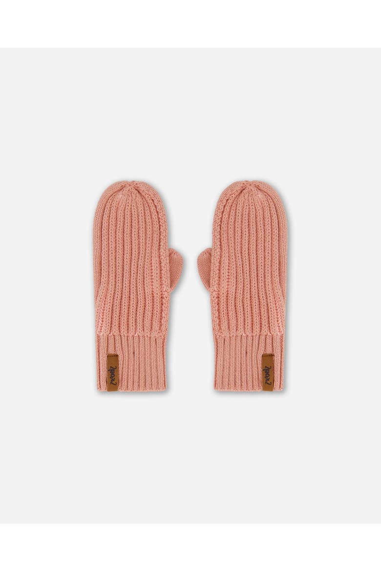 Girl's Knit Mittens Ash Rose, Main, color, Ash Rose