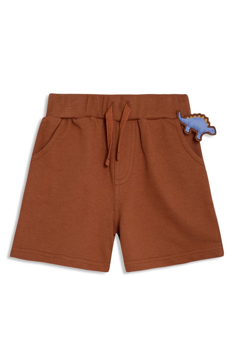 JOJO MAMAN BEBE Dinosaur Print Cotton T-Shirt & Shorts Set, Alternate, color, Natural