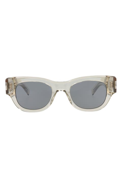 49mm Cat Eye Sunglasses
