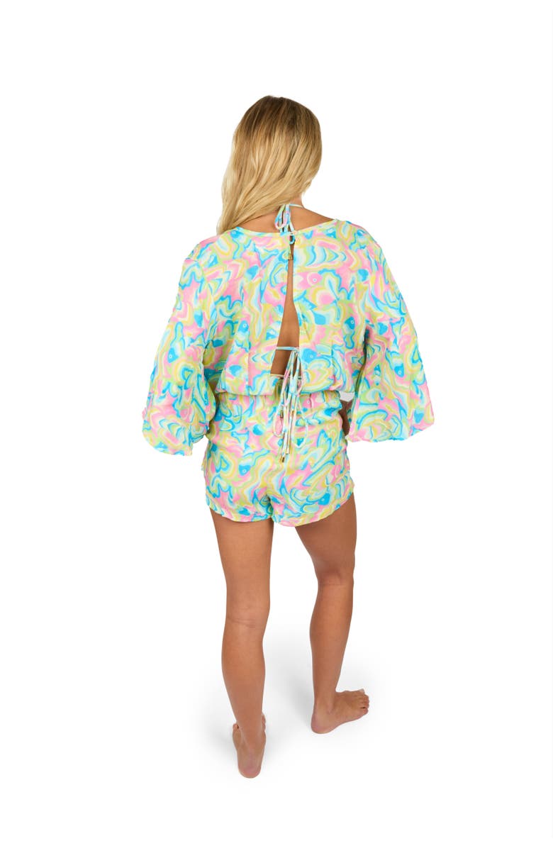 Kenny Flowers The St. Lucia - Deep V Romper, Alternate, color, Multi