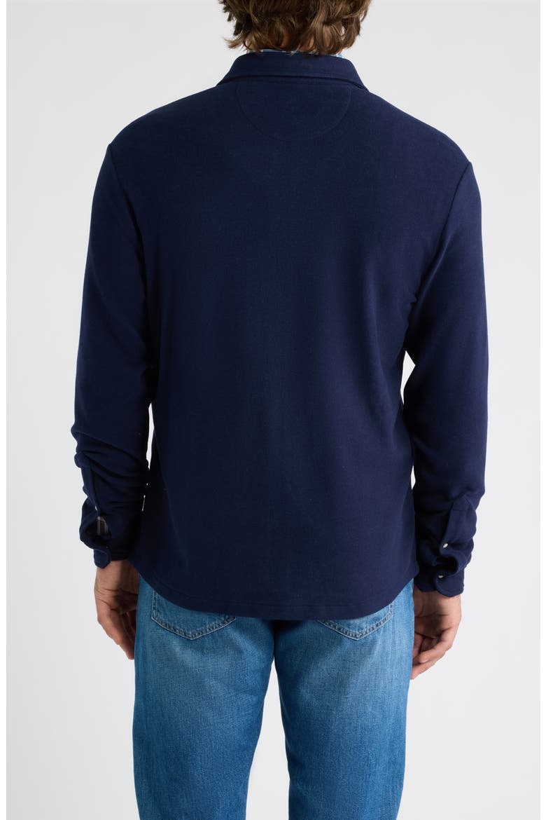 York Long Sleeve Snap Overshirt, Alternate, color, NAVY