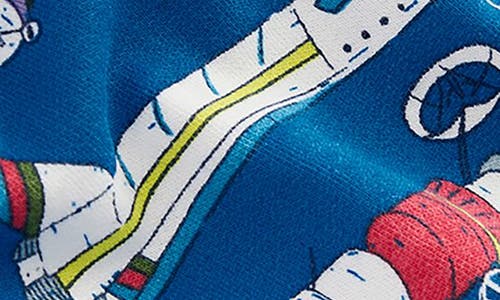 Mini Boden Kids' Satellite Print Cotton Sweatshirt In Blue