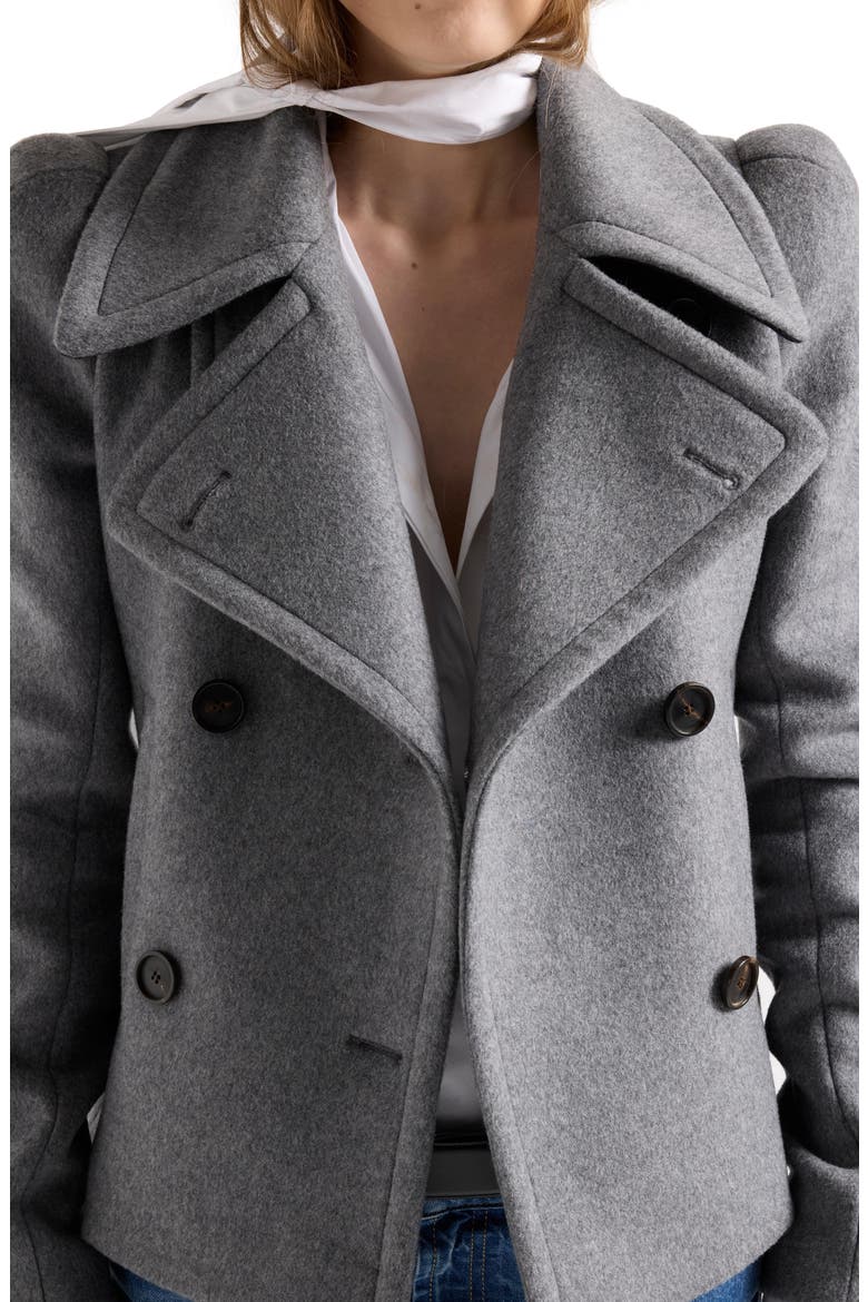 Double Breasted Wool Blend Coat, Alternate, color, WOOL BLEND MINK