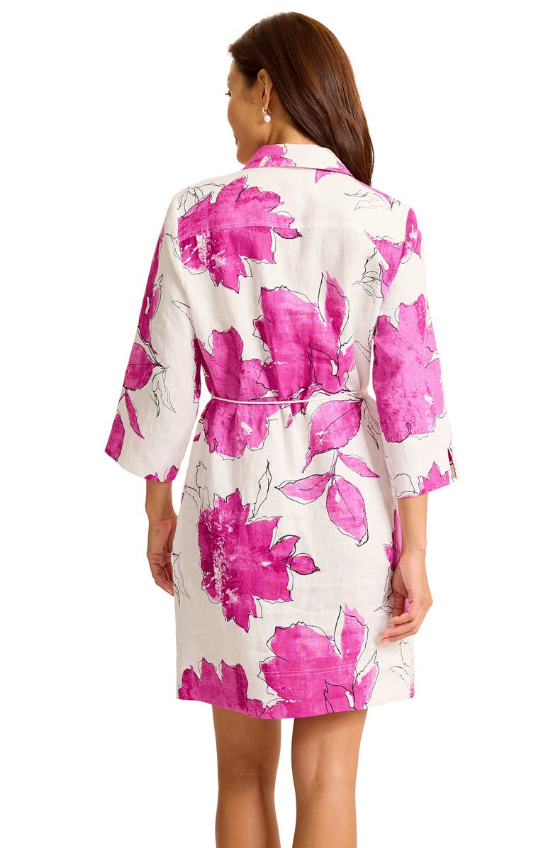 Tommy Bahama Two Palms Linen Cover-Up Shift, Alternate, color, Coconut