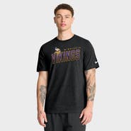 Nike Men's Nike Heather Black Minnesota Vikings Believe The Game Tri-Blend T-Shirt