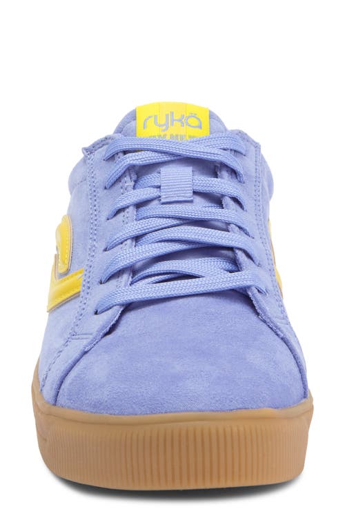 Ryka Women's Viv Next Court Lace Up Inspired Sneakers In Blue Yellow