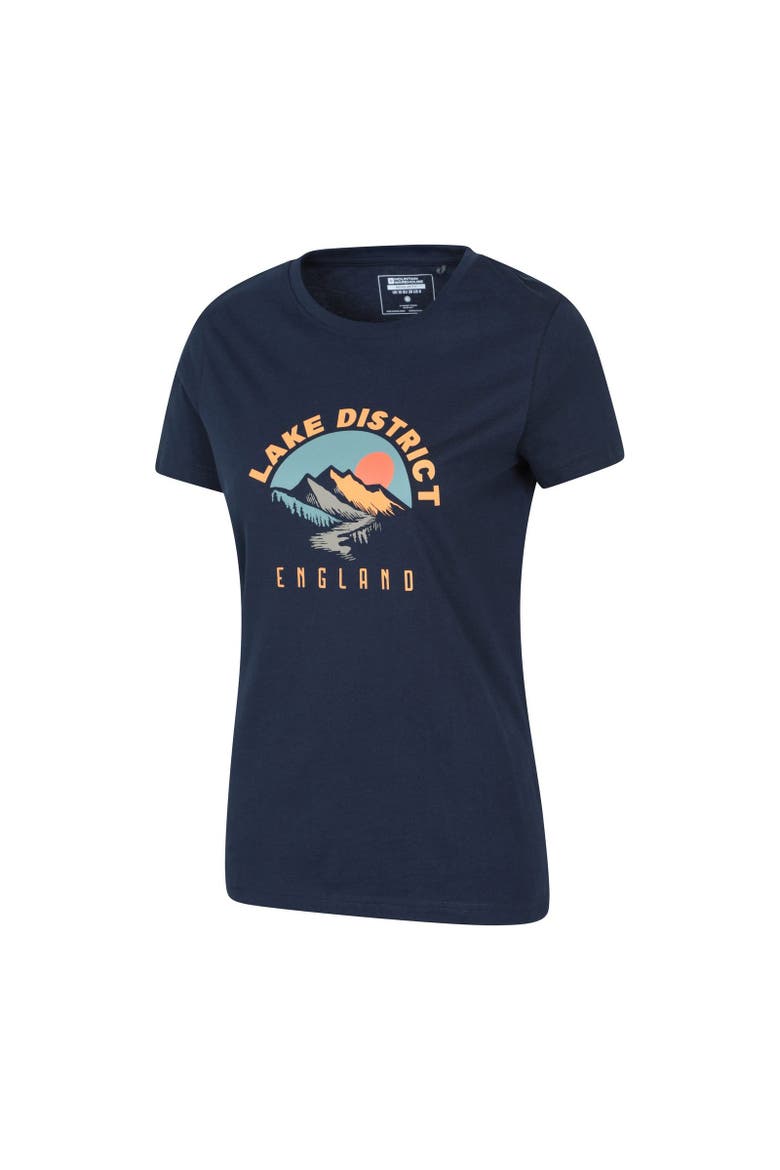 Lake District Sunrise T-Shirt, Alternate, color, Navy