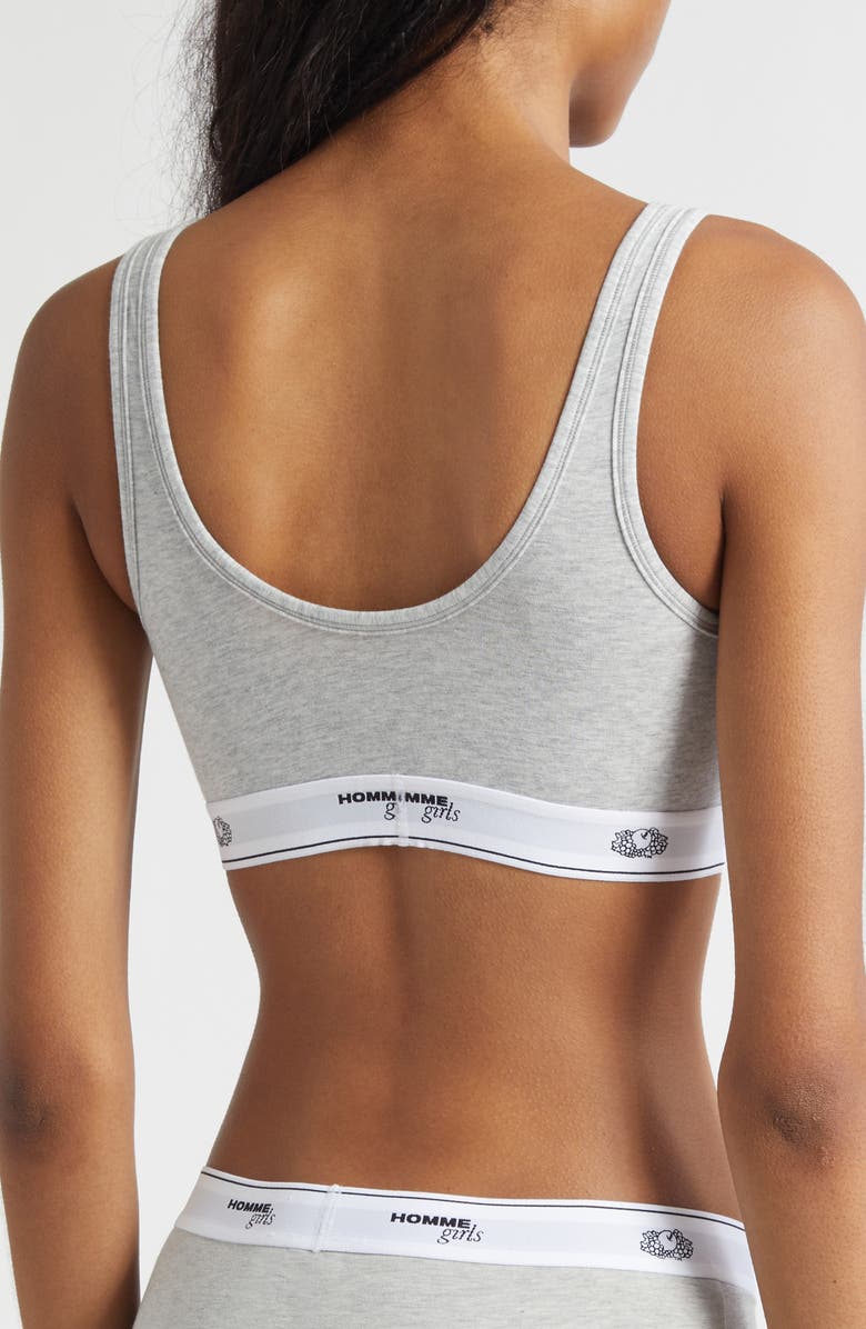 Hommegirls x Fruit of the Loom 3-Pack Classic Sports Bra, Alternate, color, Black/ Heather Grey/ White