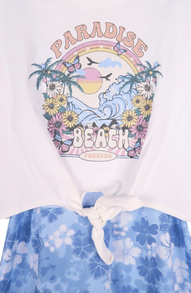 Zunie Kids' Twofer T-Shirt Dress, Alternate, color, 