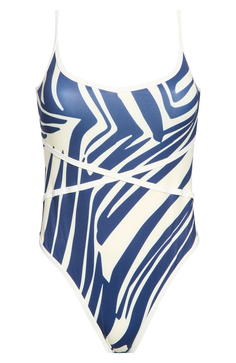 Hutch Elia One-Piece Swimsuit, Alternate, color, Navy Trop