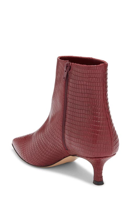 Bruno Magli Nerina Pointed Toe Bootie In Burgundy