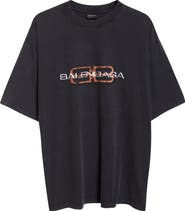 Balenciaga Logo Cotton Graphic T-Shirt