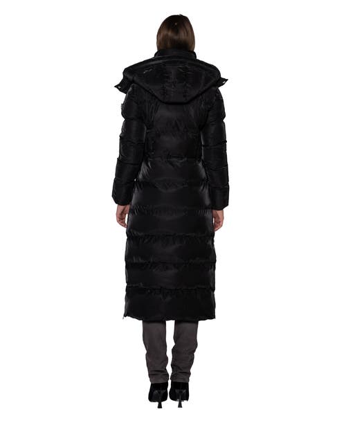 Woodpecker Bird Of Paradise Quilted Coat In Black