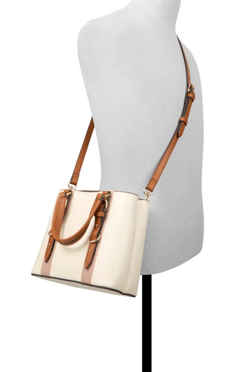 Aldo Maleah Faux Leather Satchel In Neutral