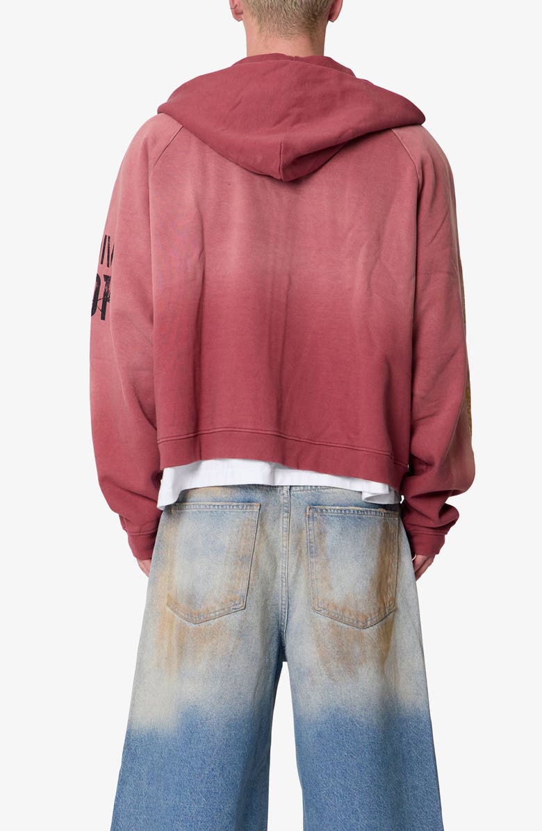 mnml Washed Infantry Cotton Zip-Up Hoodie, Alternate, color,