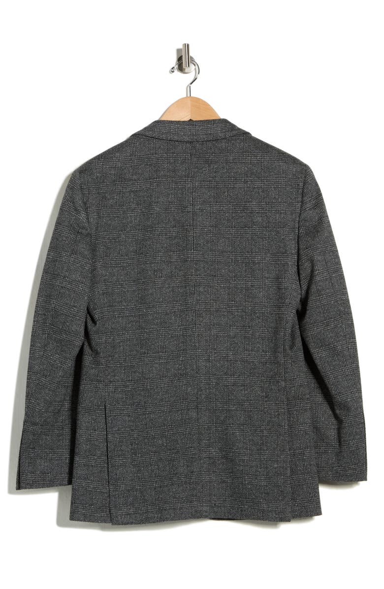 Brooks Brothers Plaid Cotton Blend Sport Coat, Alternate, color, Greycheck