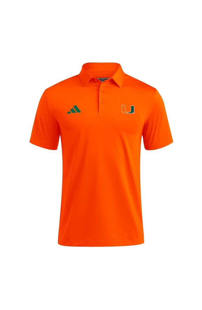 adidas Men's adidas Orange Miami Hurricanes Ultimate 365 Polo, Alternate, color, 