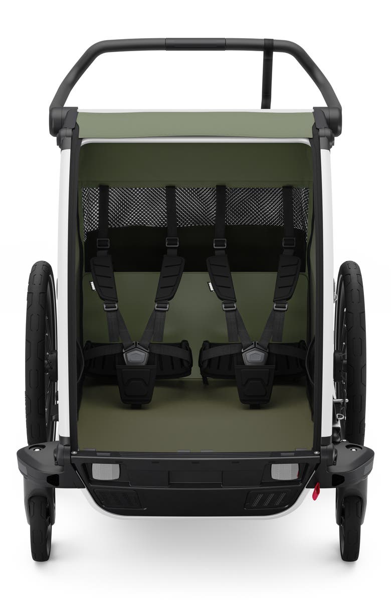 Thule Chariot Lite Double Bike Stroller/Trailer, Alternate, color, Vintage Green