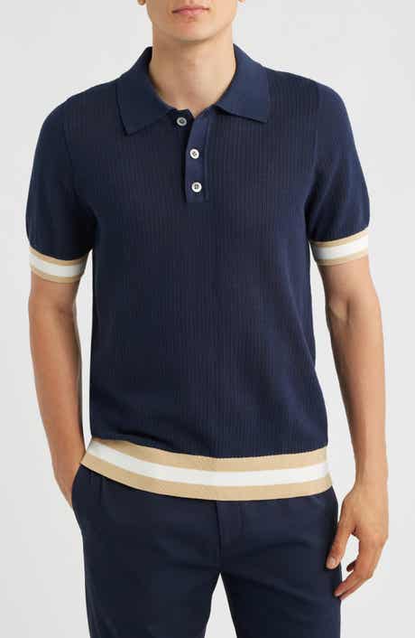Quinn Open Knit Polo Sweater