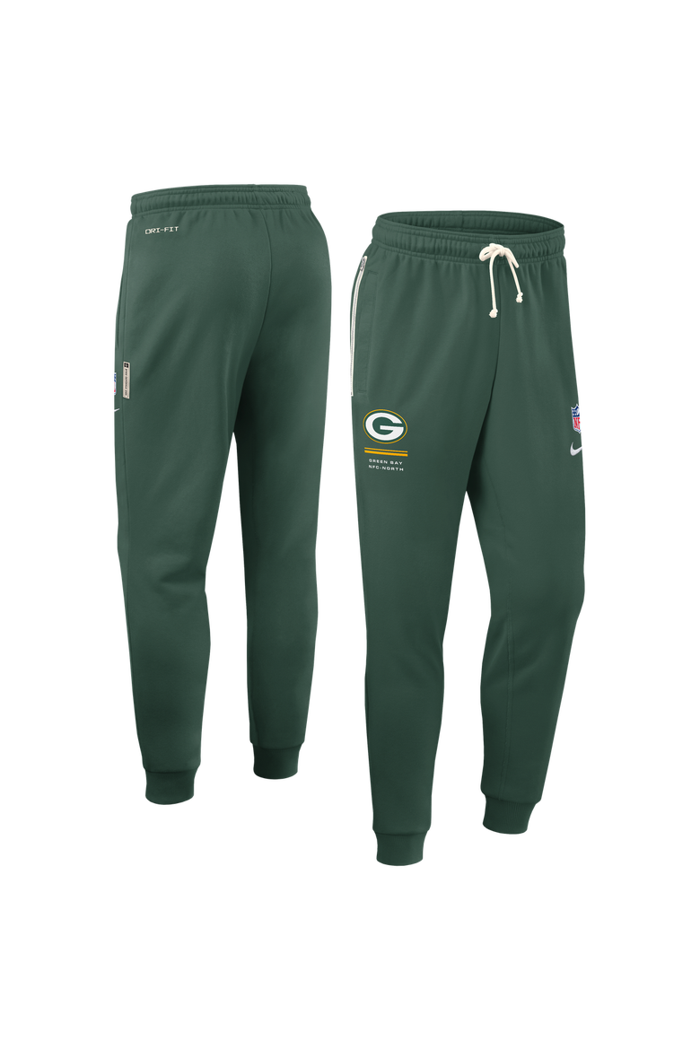 Men's Nike Green Green Bay Packers Sideline Standard Issue Touchback Kick Dri-FIT Taper Pants, Main, color, Green