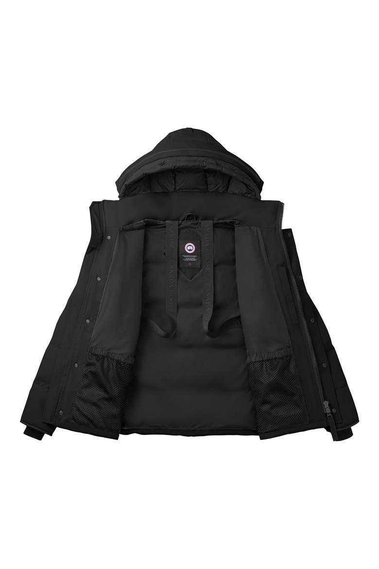 Wydham Water Repellent 625 Fill Power Down Parka, Alternate, color, BLACK