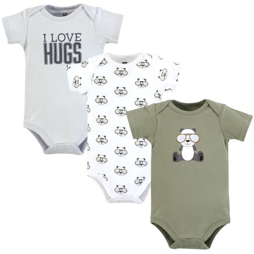 Hudson Baby Soft Cotton Bodysuit Triple Pack