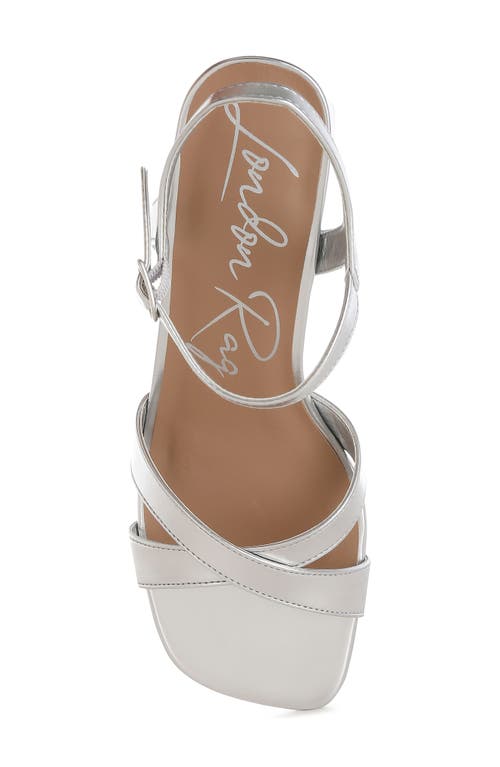 London Rag Edessa Sandal In Silver