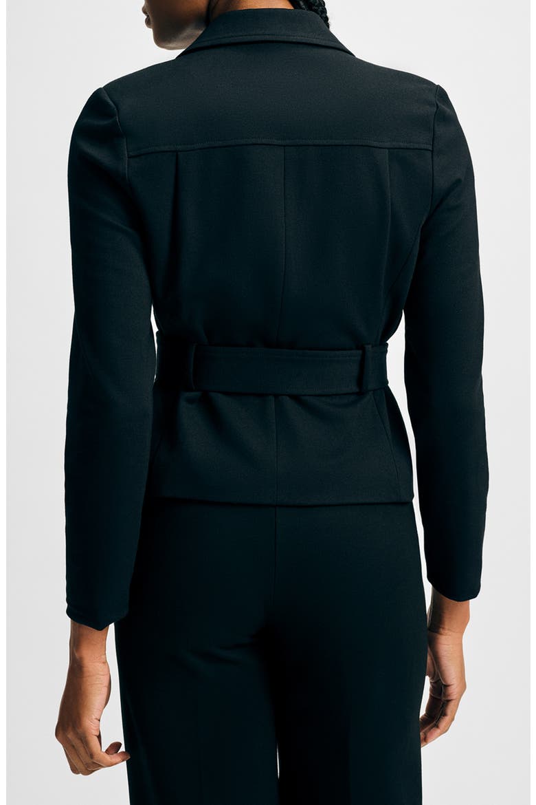 Belted Jacket, Alternate, color, BLACK