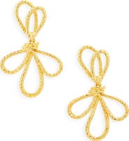 Kenneth Jay Lane Oversized Bow Drop Earrings