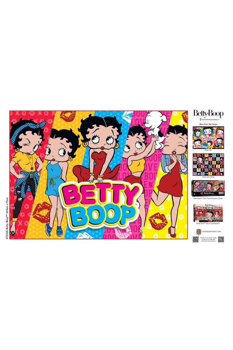 Betty Boop Strikes a Pose 1000pc Puzzle, Alternate, color, Multicolor