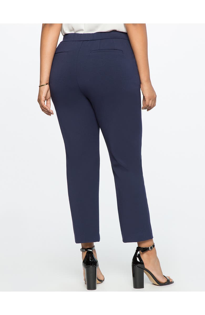 ELOQUII The Ultimate Stretch Slim Leg Pant, Alternate, color, Maritime Blue