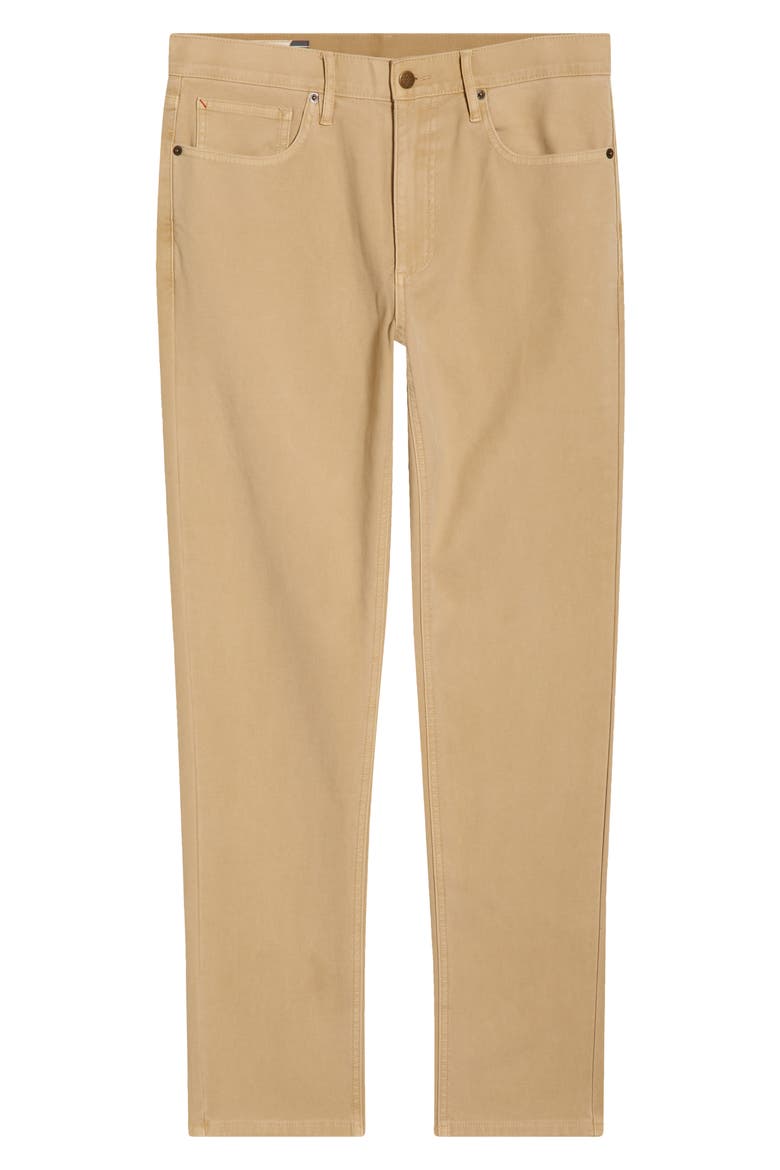 Flex Slim Straight Leg Stretch Twill Pants, Alternate, color, KHAKI