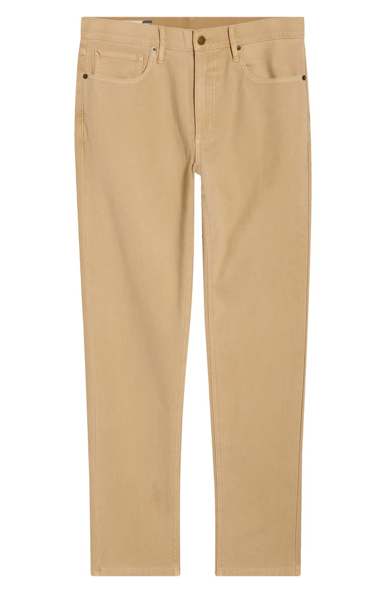 Marine Layer Flex Slim Straight Leg Stretch Twill Pants, Alternate, color, Khaki