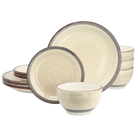 Holcomb 12 Piece Ceramic Dinnerware Set