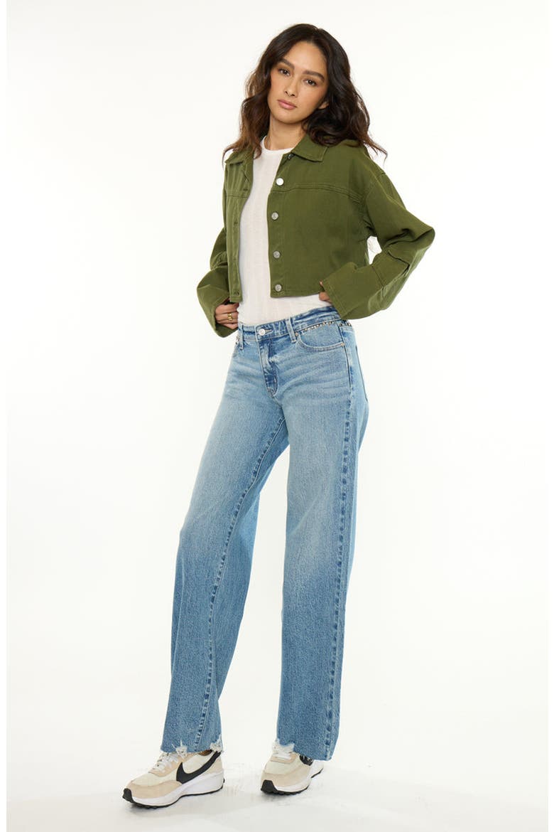Frankie Low Slung Baggy Wide Jeans, Alternate, color, Medium Wash
