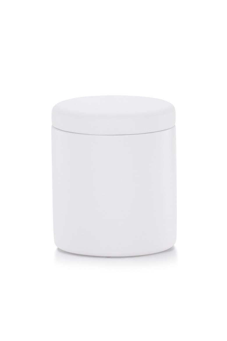 Domus White Matte Canister, Main, color, WHITE