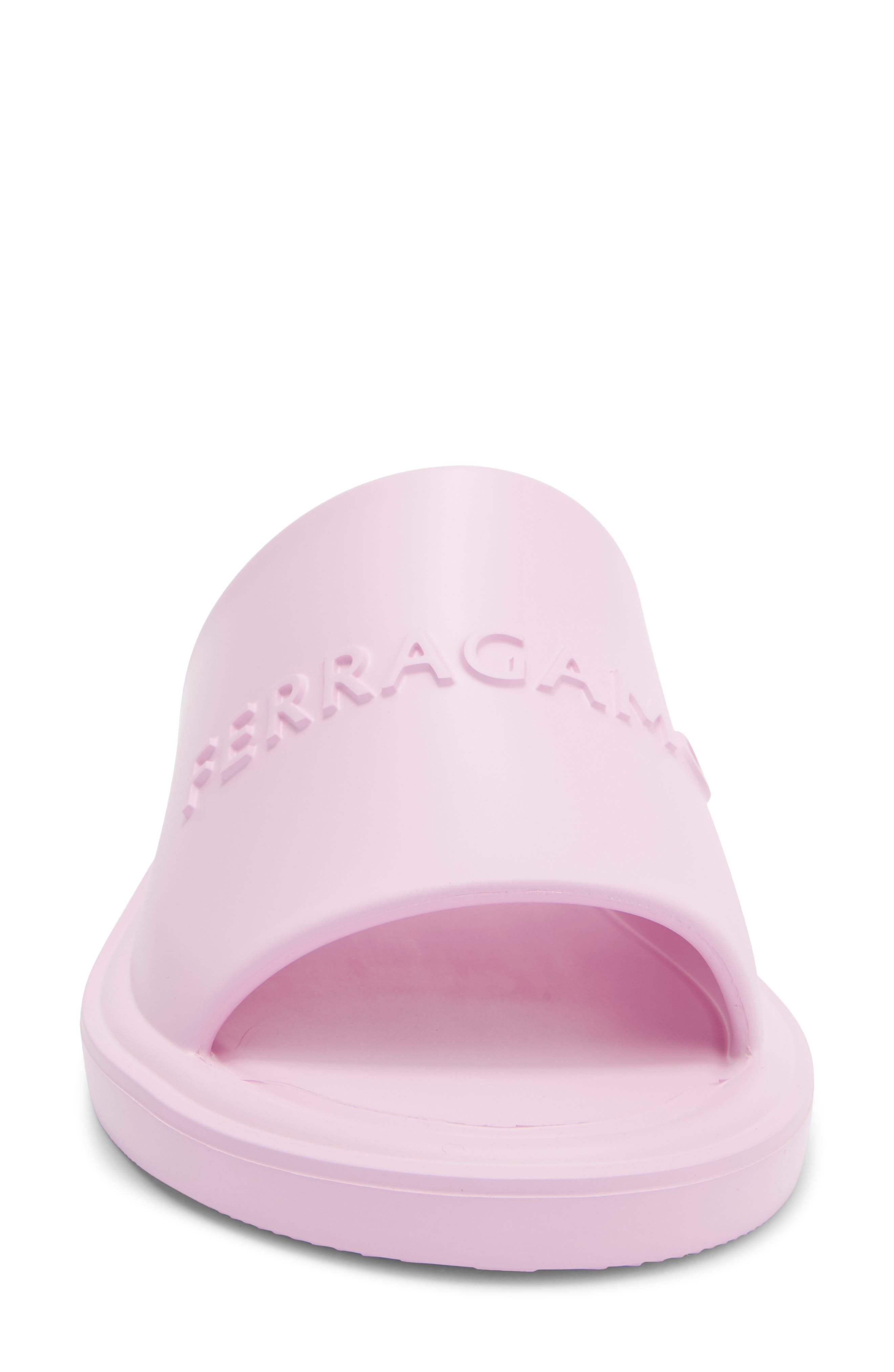 Giuneva Logo Slide Sandal, Alternate, color, PINK