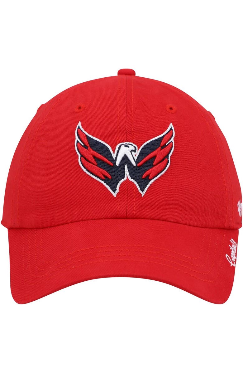'47 Women's '47 Red Washington Capitals Team Miata Clean Up Adjustable Hat, Alternate, color, Red