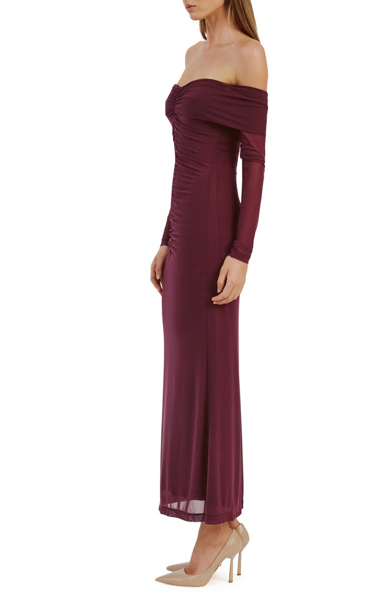 Bardot Artura Off the Shoulder Mesh Maxi Dress, Alternate, color, 