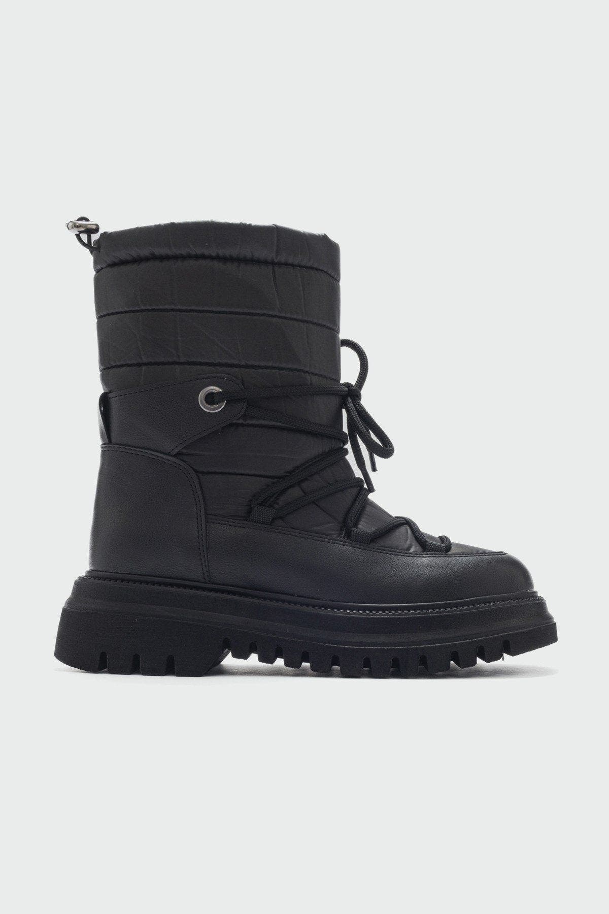 Black Faux Leather