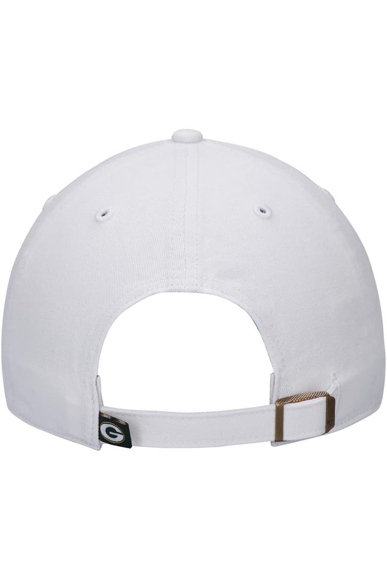 Men's '47 White Green Bay Packers Clean Up Adjustable Hat, Alternate, color, White