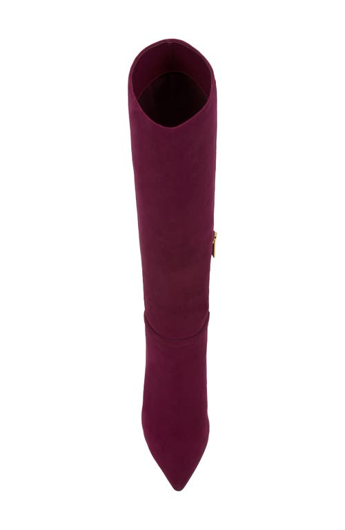 Vince Camuto Mirtha Pointed Toe Knee High Boot In Burgundy