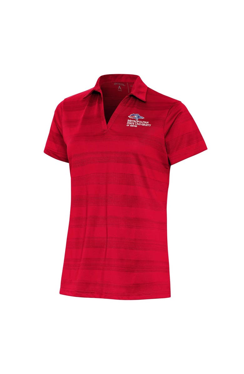 ANTIGUA Women's Antigua Red MSU Denver Roadrunners Compass Polo, Main, color, 