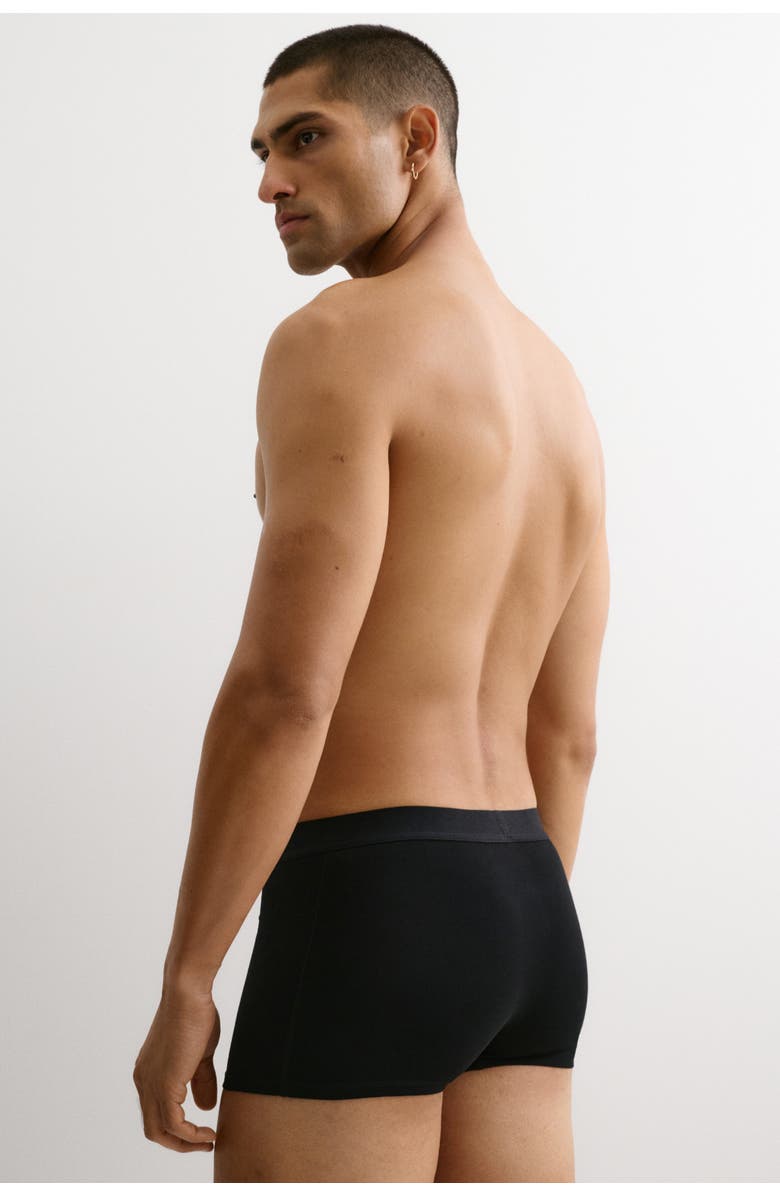 H&M 5-pack Short Trunks With Lycra<sup>®</sup>, Alternate, color, Dark Gray Melange/Black