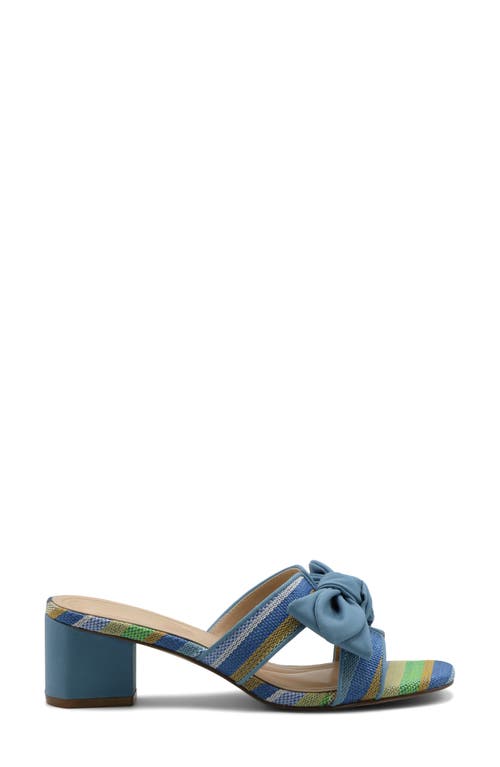 Adrienne Vittadini Arnoldo Slide Sandal In Blue Multi