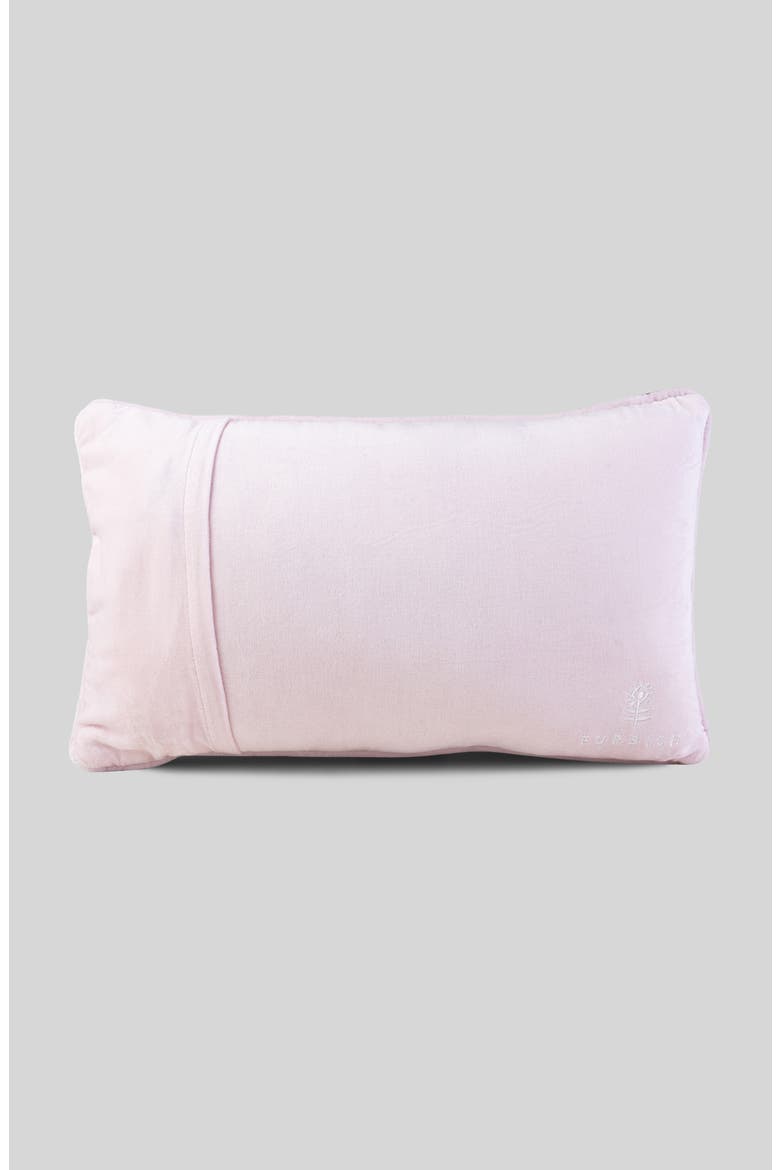 On Time Needlepoint Pillow, Alternate, color, Red, Beige, Ivory, Green