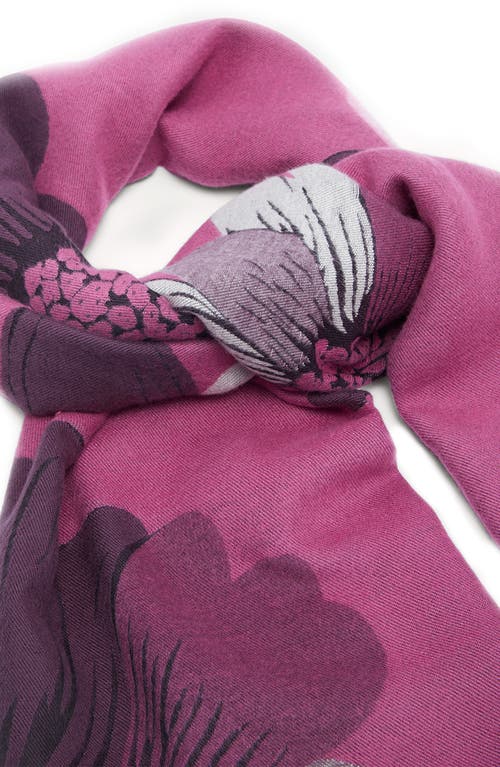 Saachi Floral Reversible Scarf In Yellow