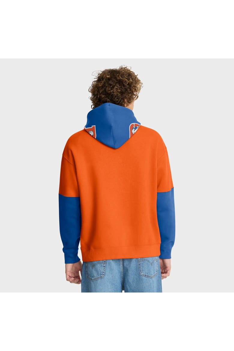 Men's Fanatics Orange Denver Broncos Helmet Retro Pullover Hoodie, Alternate, color, Orange