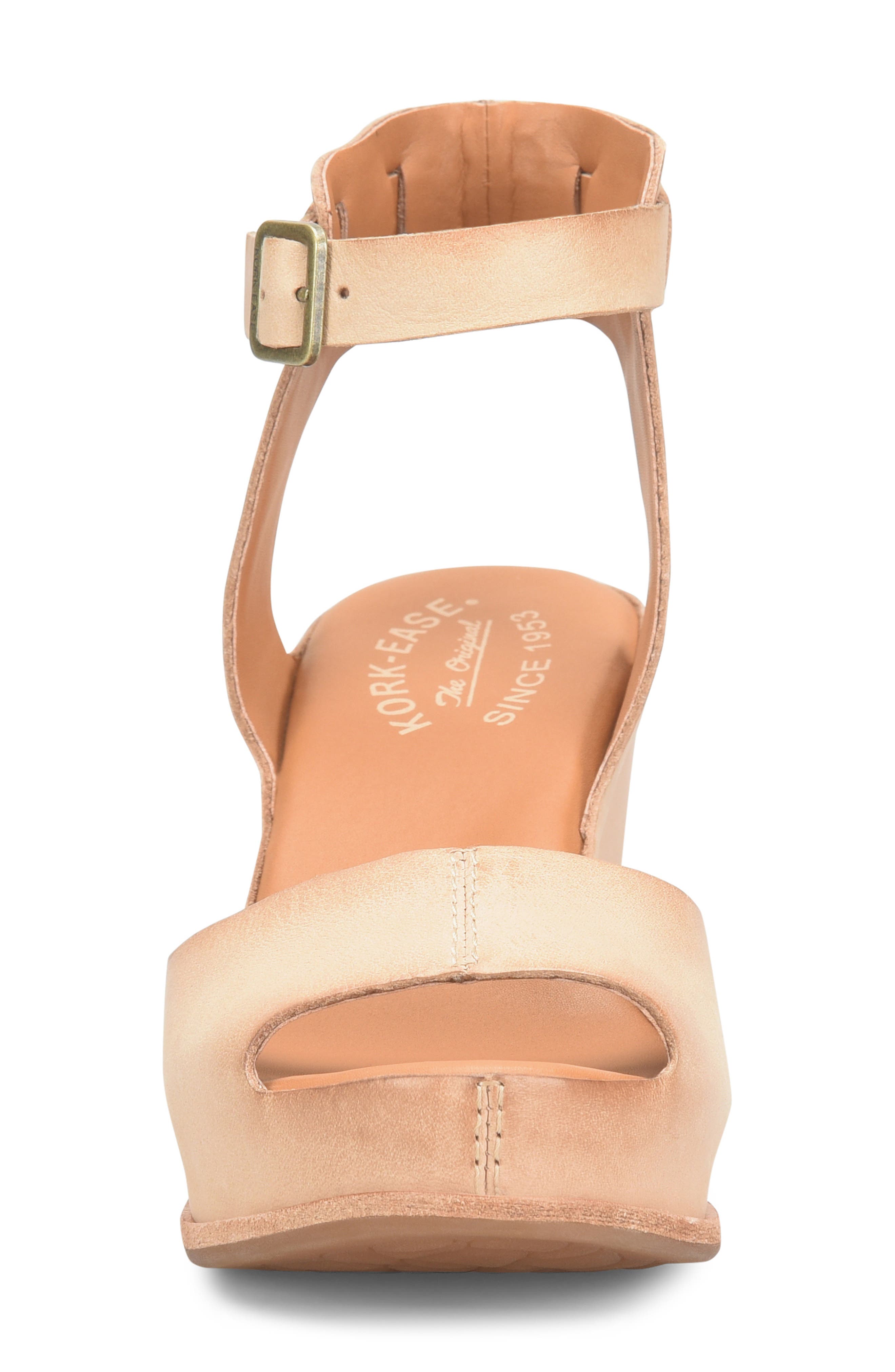 Stasia Ankle Strap Platform Sandal, Alternate, color, NATURAL